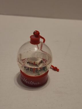 Tim Hortons Restaurant in Winter snow globe Christmas ornament from 2015